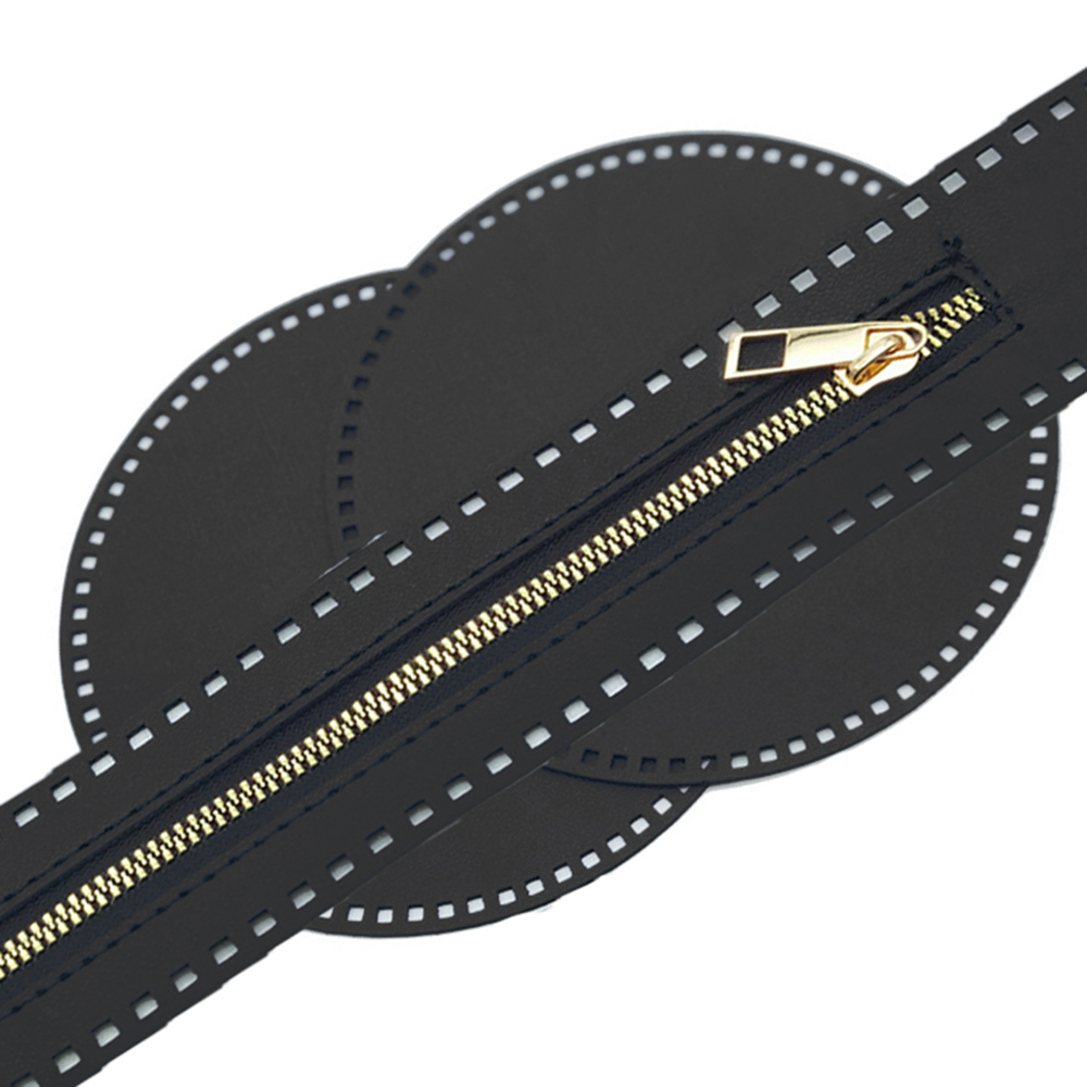 3 stks/set 17 cm Ronde Bodem Voor Gebreide Tas PU Lederen Tas Basis Handgemaakte Bodem Met Gaten Diy Gehaakte Tas bodem Accessoires