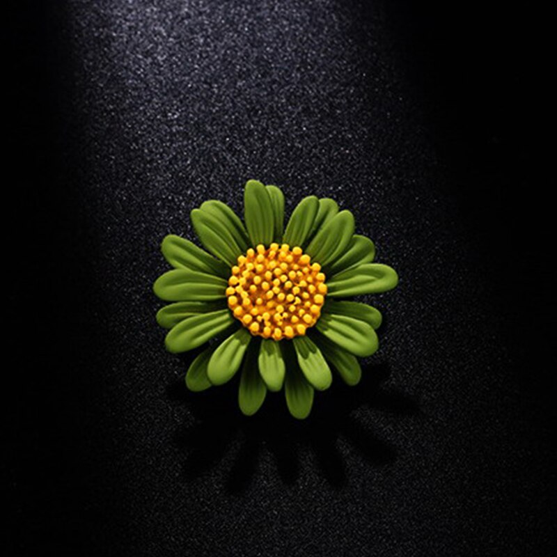 Fun Daisy Bee Broche Jas Meisje Insect Bloem Zonnebloem Strass Pin Accessoire Broches