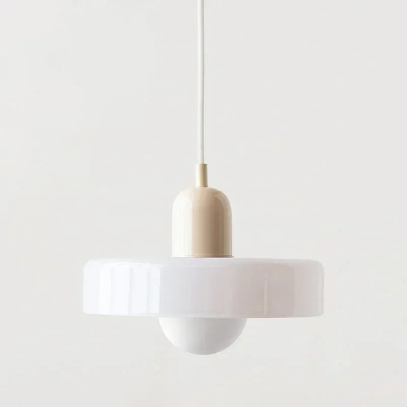 nordisch Glas Anhänger Licht Macaron Farbe LED Anhänger Lampen Für Wohnzimmer Schlafzimmer Studie Esszimmer Bar drinnen Dekorative Leuchten