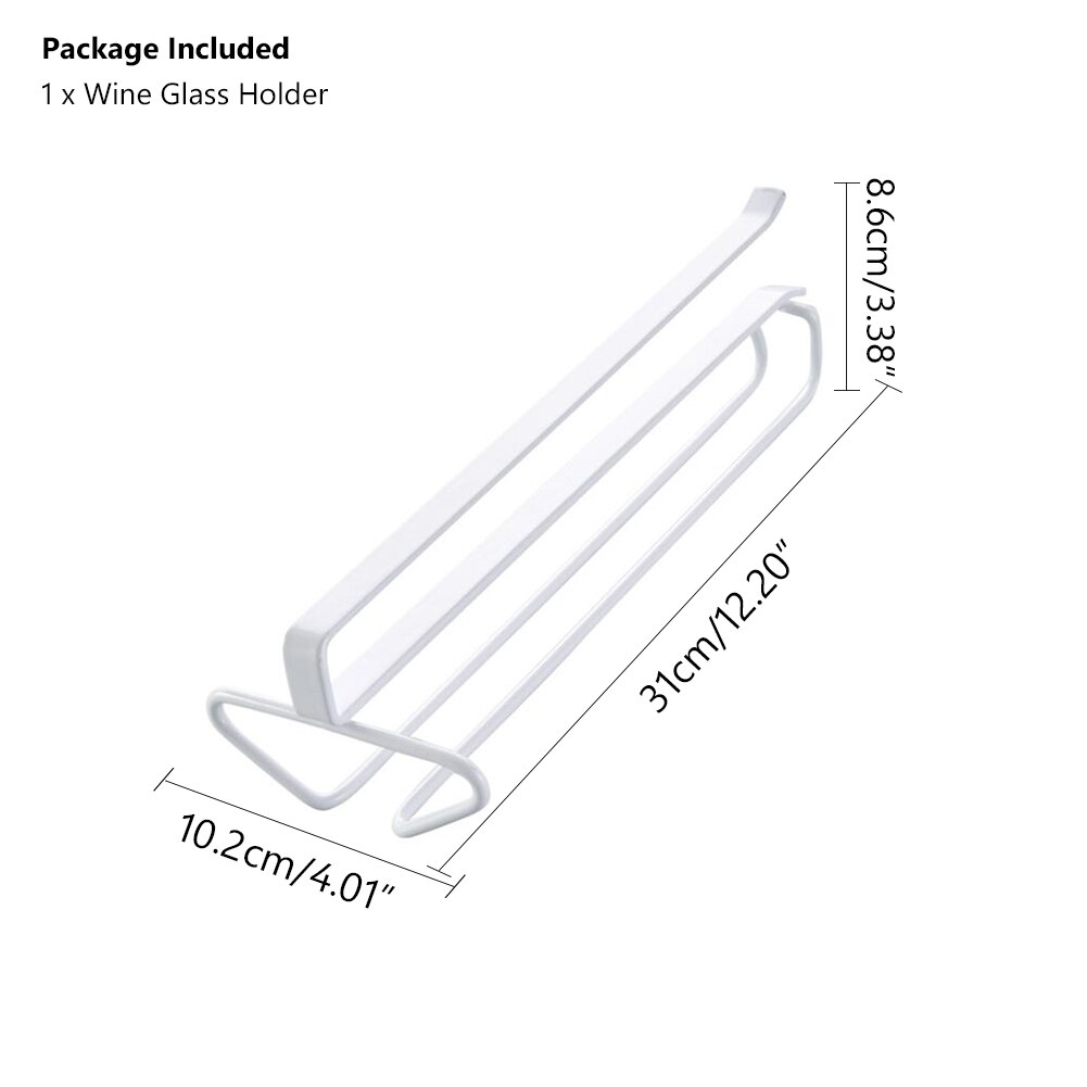 Bar henger hylle vin glass rack nyttig rustfritt stål vin rack for holder glass oppbevaring bar kjøkken 6-9 kopper hengende