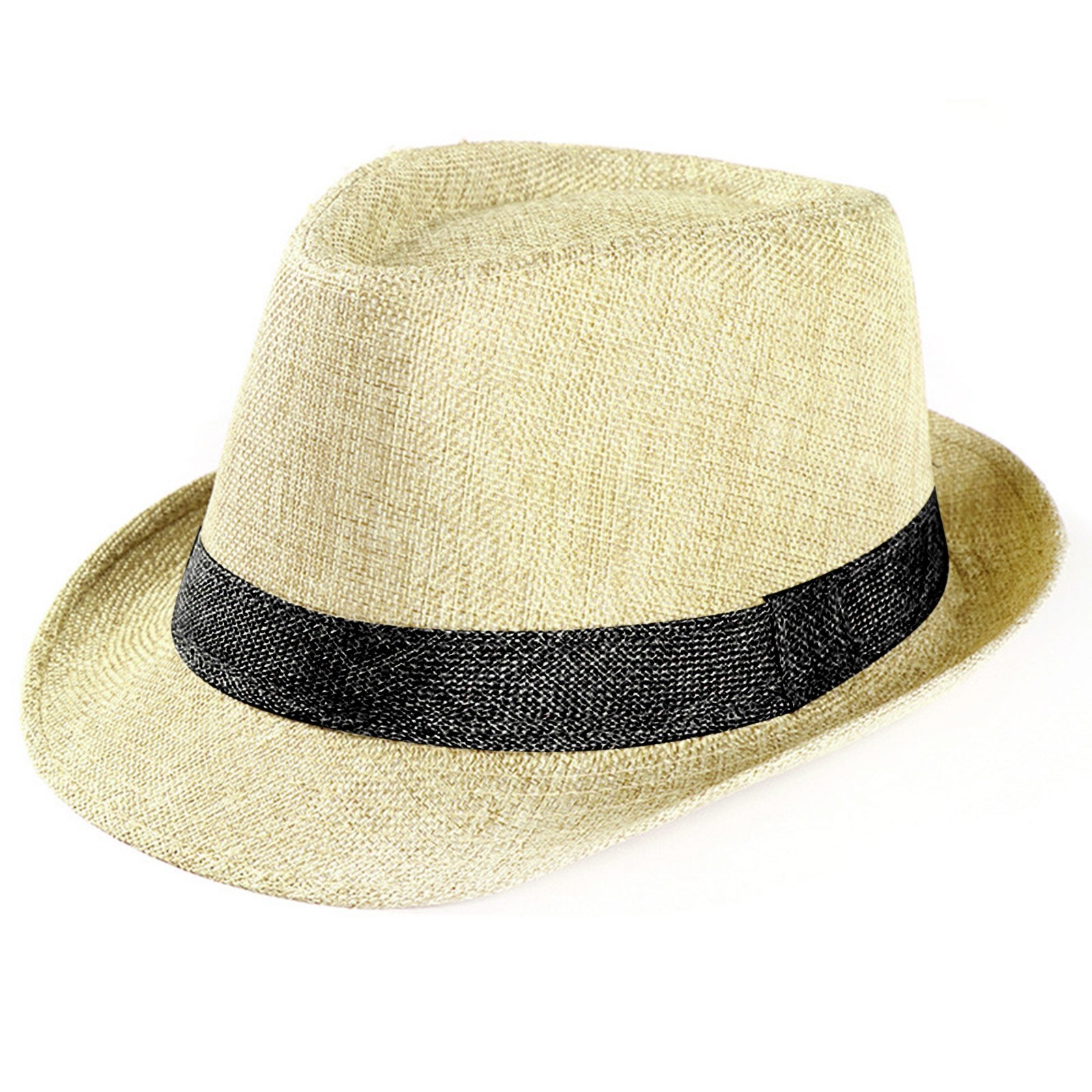 Classic Straw Sunhat For Men Fishing Beach Vacation Sun Protection Hats Wide Sides Vintage Breathable Caps Adult