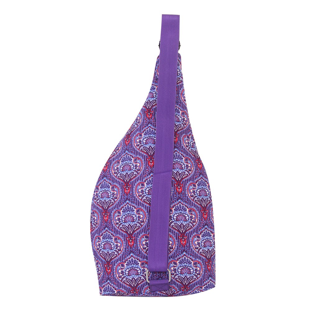 Alta qualidade impresso saco de algodão peito sling saco pacote de peito crossbody casual sling bolsa de ombro