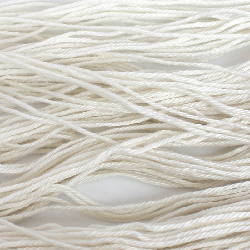 100g Silk Merino Yarn Fingering DK Weight Hand Knitting Crochet Undyed DIY Natural White Soft