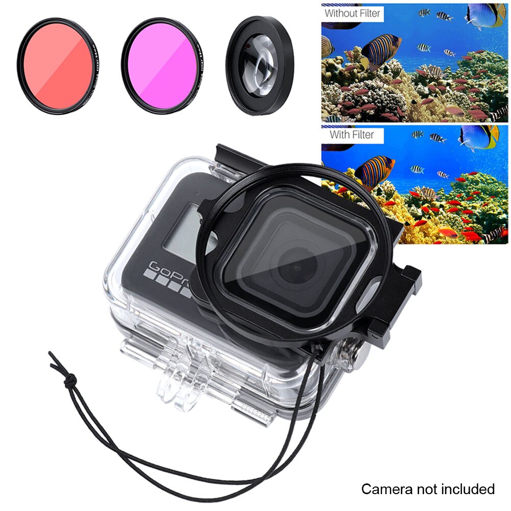Praktische Actie Camera Duiken Lens Filte Installeren Macro Fotografie Professionele Aluminium Portable Voor Gopro Hero 9 8