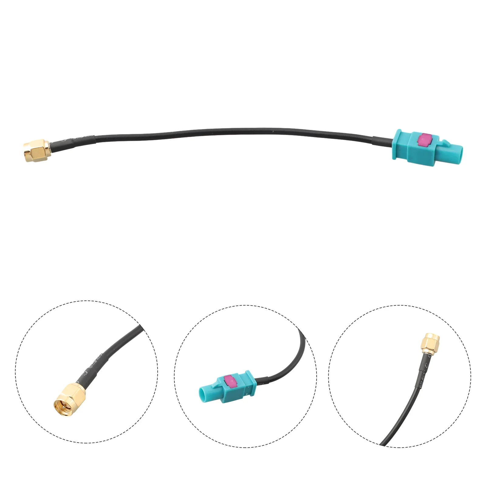 Câble adaptateur d'antenne Fakra-Z mâle vers SMA mâle pour GSM GPS DAB, pièces de rechange universelles pour voiture, accessoires de voiture, matelassé de hauteur