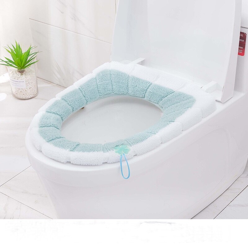 Gukasxi 3 Stück WC Sitz Pad, Toilettensitzbezug Warm, Toilet Seat Cover