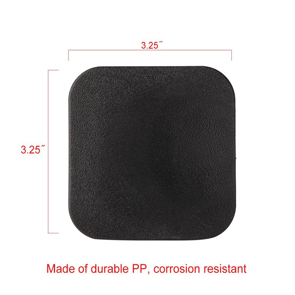 50X50 Mm Auto Trekhaak Cover 2 Inch Tow Ontvanger Buis Plug Cap Zwart Trekhaak Insert Compatibel