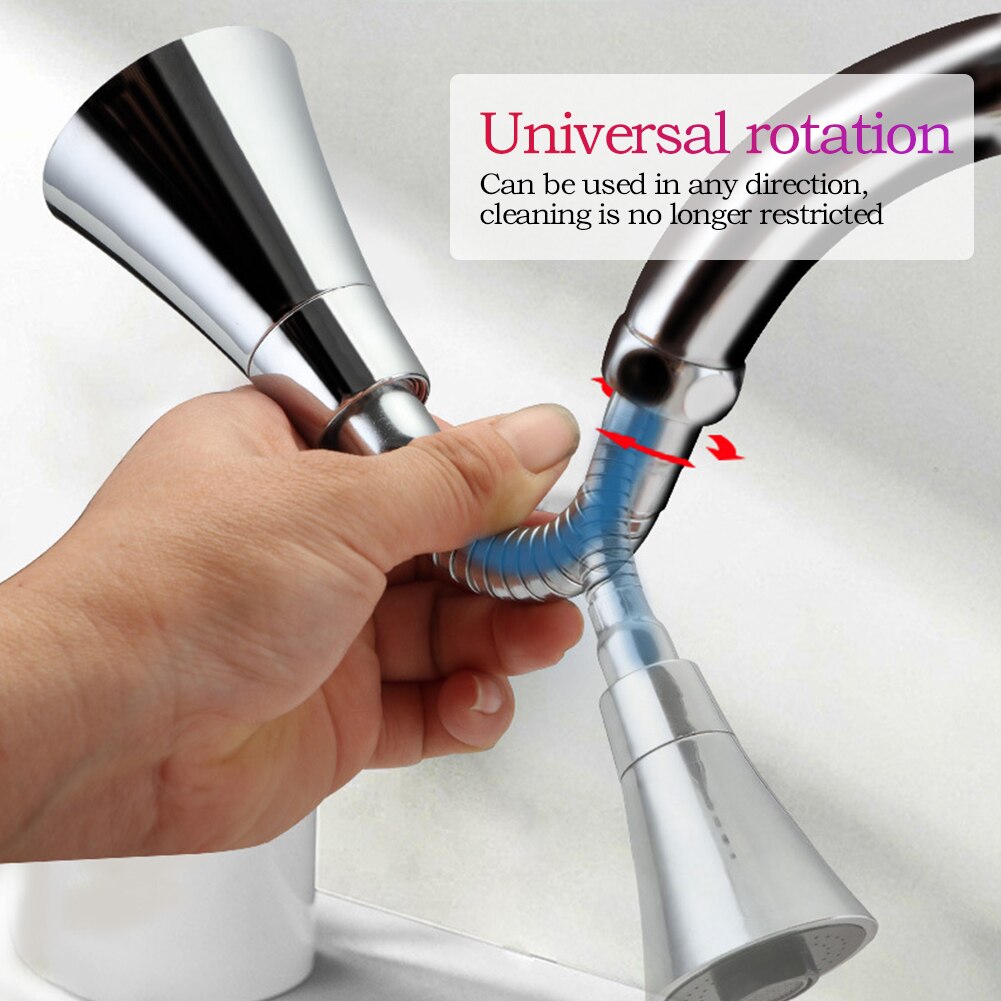 Universal 360 Degree Rotating Water Tap Head Kitchen Water Faucet Adjustable Pressure Water Saving Shower Faucet Nozzle Adapter