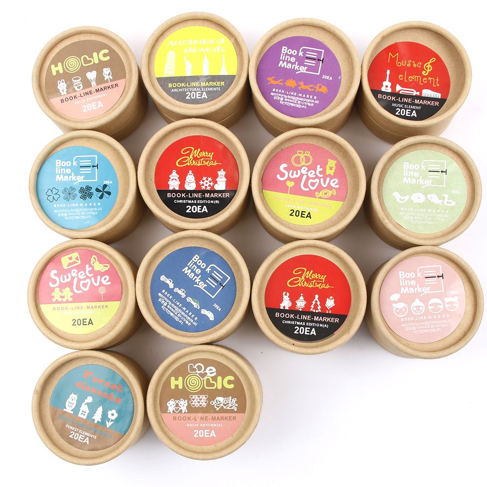 20 Stks/partij (Een Doos) Mini Metalen Bladwijzer Clips Leuke Cartoon Animal Plated Sliver Bladwijzers Briefpapier Clips