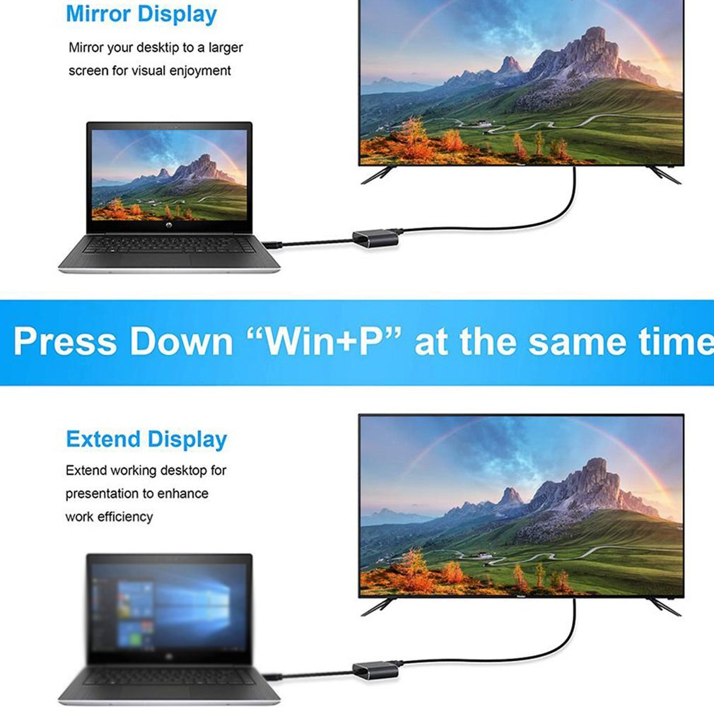 USB 3.0 / 2.0 to HDMI / VGA HDTV Adapter Cable Ext... – Grandado