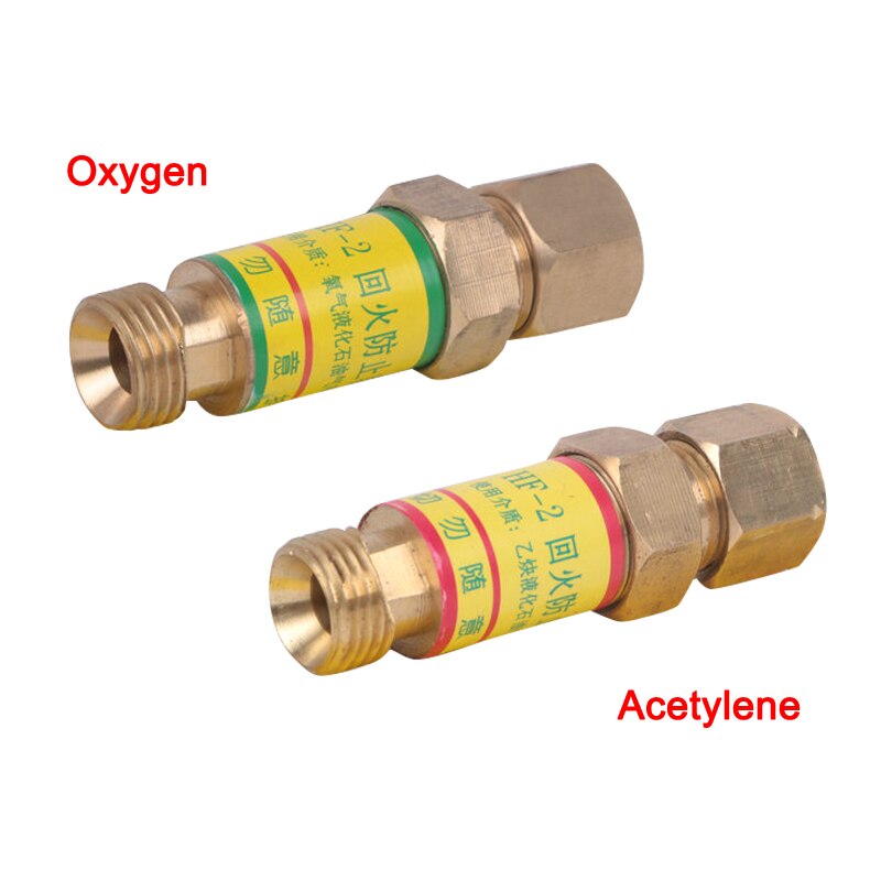 Oxygen Acetylene Check Valves Flash Back Arrestor for Pressures Reducer Cutting Torch LB88