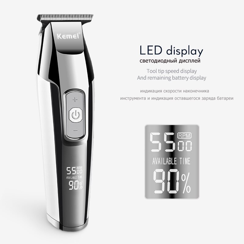 Kemei Haar Haarschneidemaschine für Männer Elektrische Haar Trimmer Haarschnitt Maschine LCD Digital DIY Haar Styling Werkzeuge Barbier Schermaschinen