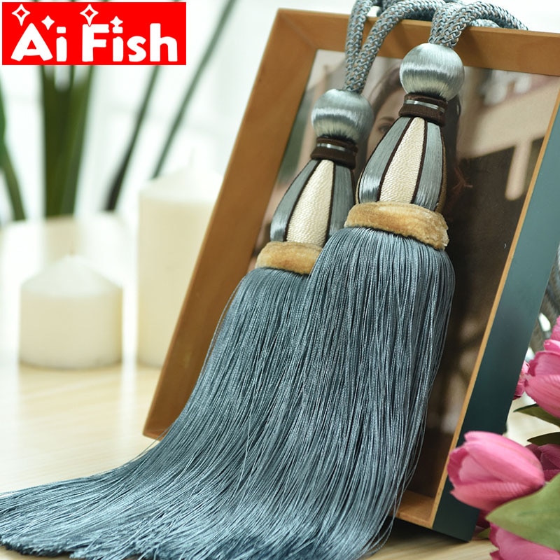 1pc embrasses à rideaux de fenêtre, embrasses à pinces, embrasses à glands, embrasses à boule suspendue, accessoires  cp120#40