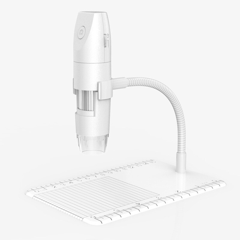 1000X Wifi Microscope LED Illuminated 1080P Electronic Microscopes for PCB Jewelry Inspection Digital Microscope Android IOS PC: White