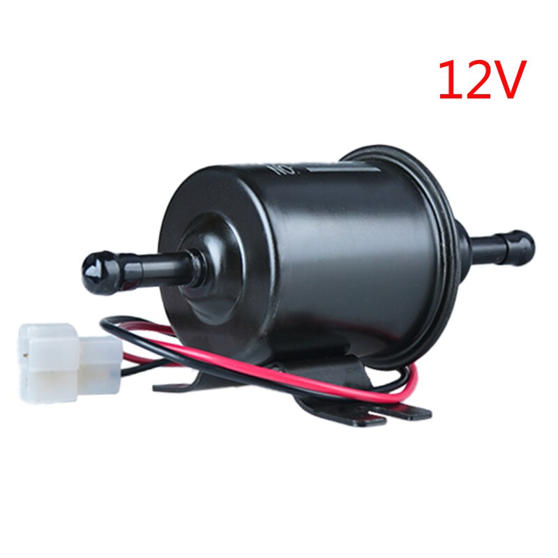 Lage Druk Universele Diesel Benzine Benzine Elektrische Brandstofpomp HEP-02A 12V 24V Voor Auto Motorfiets Atv brandstofpomp: 12V-black