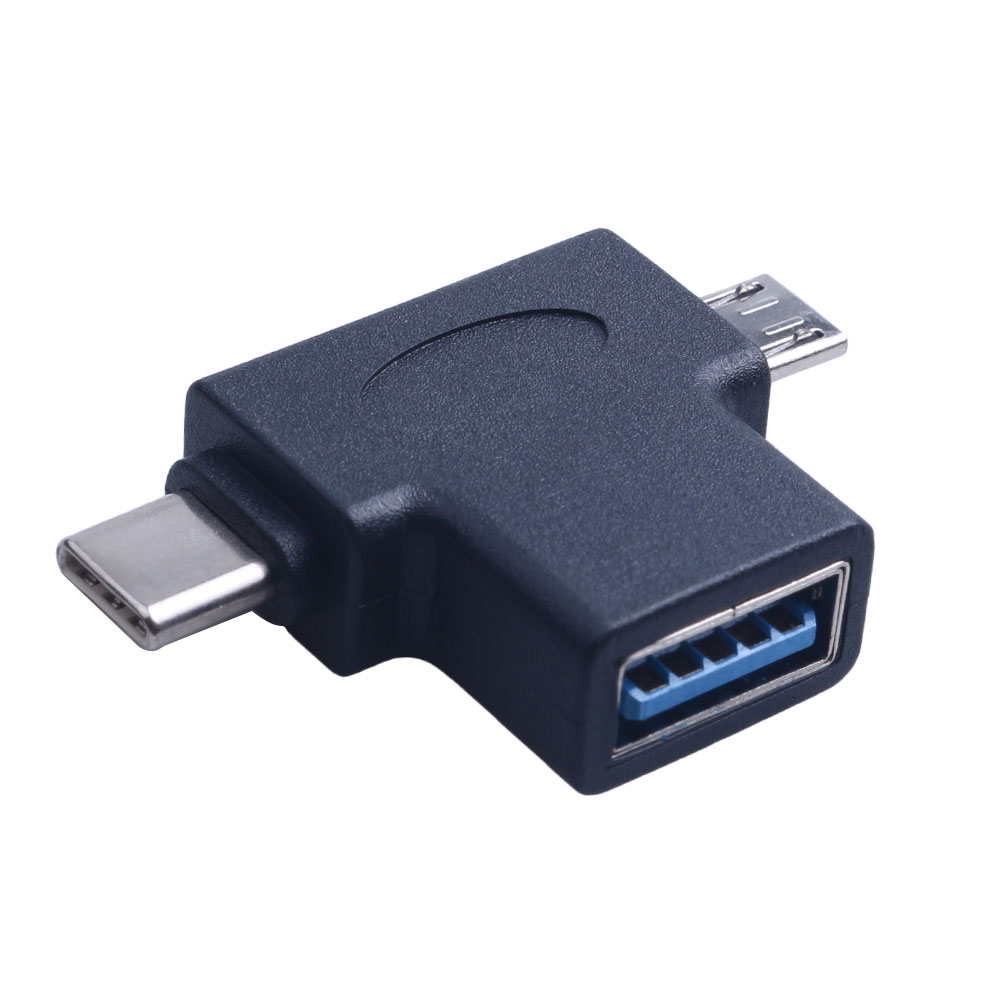 2 In 1 Usb Adapter Otg Usb 3.0 Type-C 3.1 Micro Usb Male Naar Usb 2.0 Changer Adapter connector Data Adapter Connector