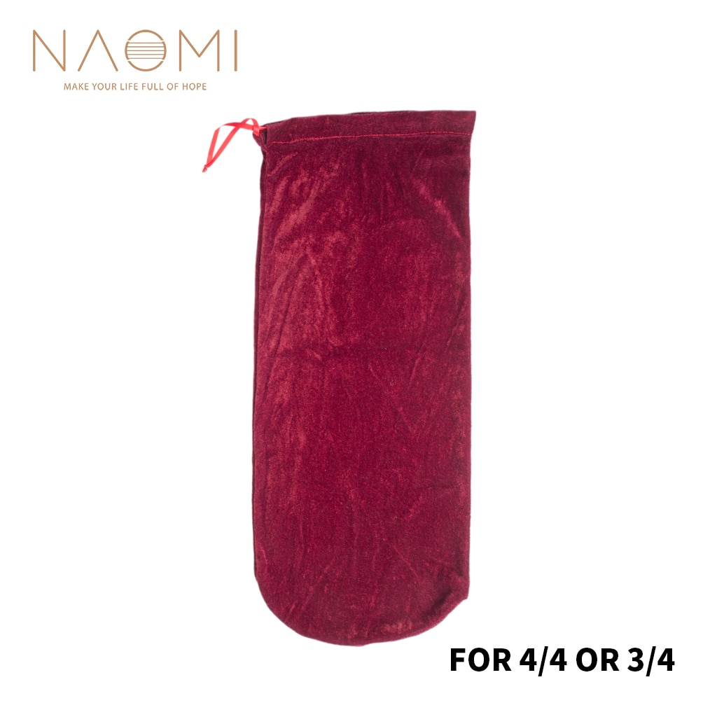Naomi violintaske satin stof taske tæppe til violin 4/4 3/4 størrelse violin violin violin dele tilbehør rød
