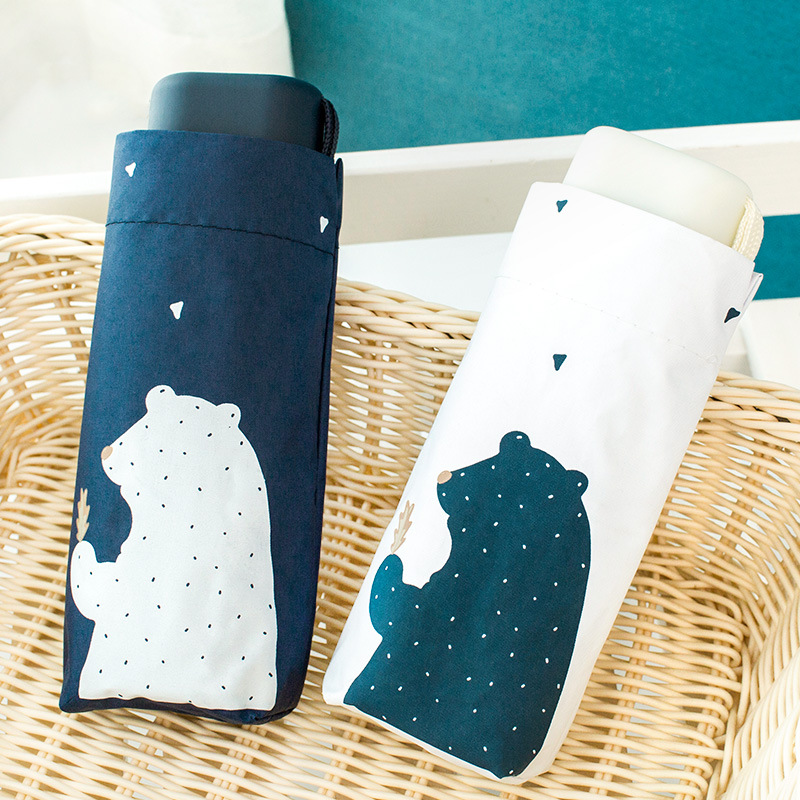 Karhu minisateenvarjo lapsille viisi kokoontaitettavaa sateenvarjoa sade naiselle pieni minisateenvarjo naisen aurinkovarjo miehelle parapluie guarda chuva