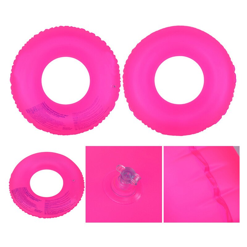 Summer Inflatable Fluorescent Swimming Ring Pool Floating Tube Ring Water Sports Woman Kids