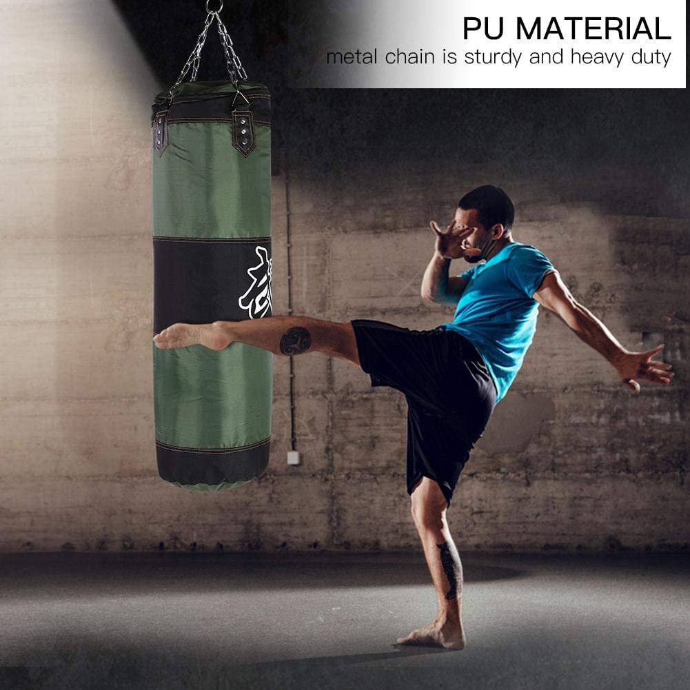 Fitness Training MMA Boxing Kick Hanging Sandbag Punching Bag Gloves Guard Kit
