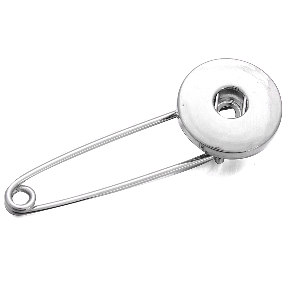 Snap Sieraden Trendy Snap Charm Broche voor Vrouwen Mannen Fit 18mm Metal Charms Button Snaps DIY Sieraden Fitting: Donker Goud