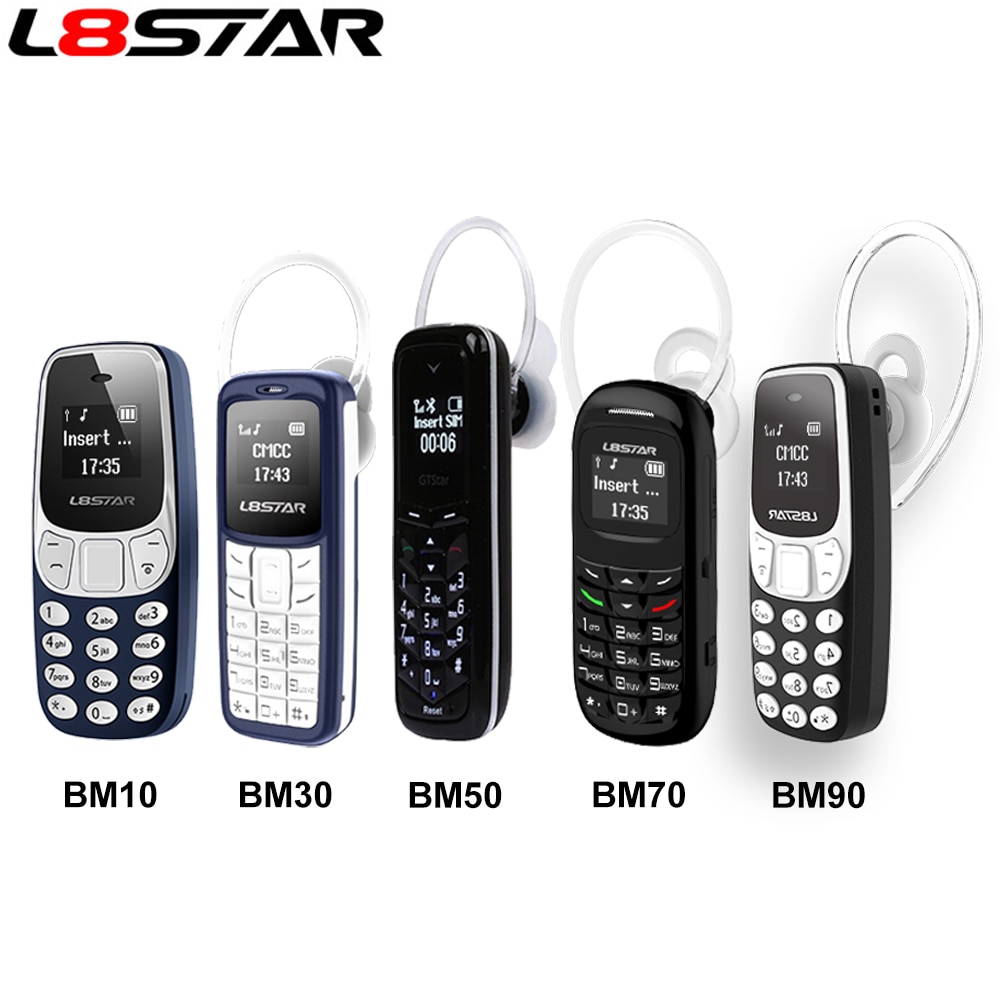 L8star 100% Original Imei Changeable Unlocked Mini Phone Magic Voice Hands free Bluetooth Earphone World's Smallest Backup Phone