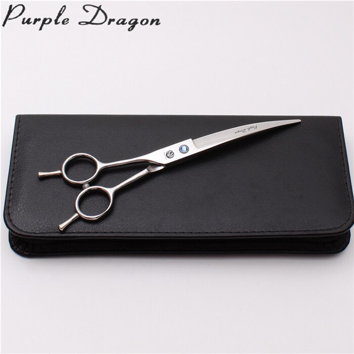 Linker 7.0 "JP Roestvrij Paarse Draak Shiny Animal Scharen Rechte Schaar Dunner Schaar Gebogen Schaar Huisdier Schaar z3006: Z4006 Yin DC 7Y
