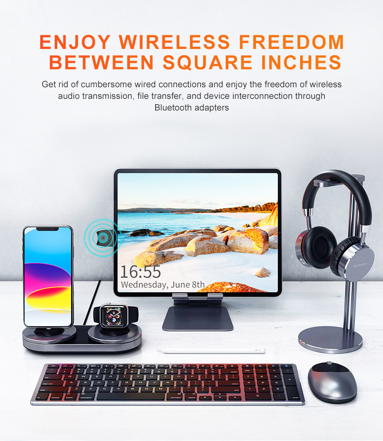 USB Bluetooth 5.3 Dongle Adapter for PC Speaker Wireless Mouse Keyboard Music Audio Receiver Transmitter Bluetooth