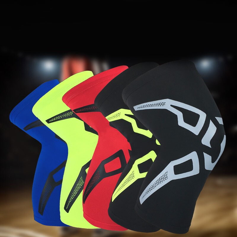 Ginocchio del manicotto della protezione brace supporto artrite bendaggio elastico di calcio di calcio basket pallavolo estate traspirante