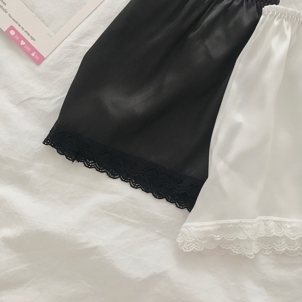 Sleep Bottoms Women Lace Solid Pajama Shorts Girls Summer Sleepwear Breathable Safety Outwear Sweet Students Thin Lounge Wear