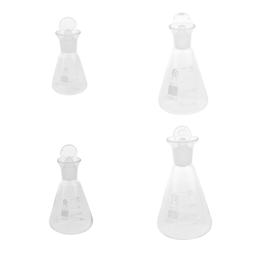 Conical Narrow Neck Flask With Plug Power Tools Factory Work Supplies