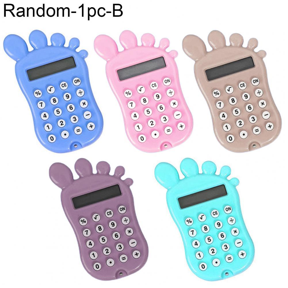 Mini Calculator Plastic Pocket Calculator Rapid Calculation Energy Saving Useful Rounded Edge Small Calculator:  B