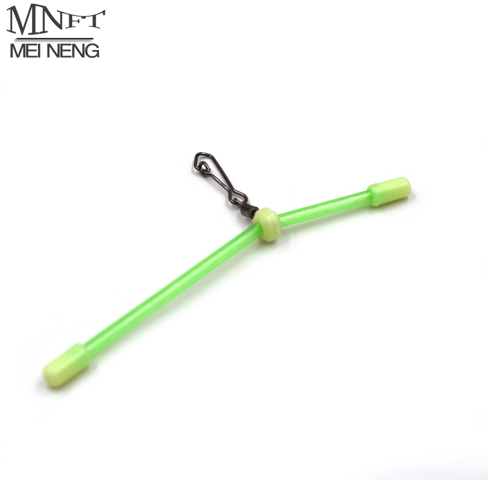 Mnft 12 stk havfiskeri plast lysrør balancebeslag hvid rullende snaplink anti-tangle bomme fiskegrej