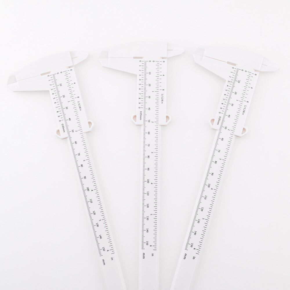 0-80mm Double Rule Scale Plastic Measuring Student Mini Tool Ruler Vernier Caliper 0-150mm Ruler Model Making Caliper Measuring