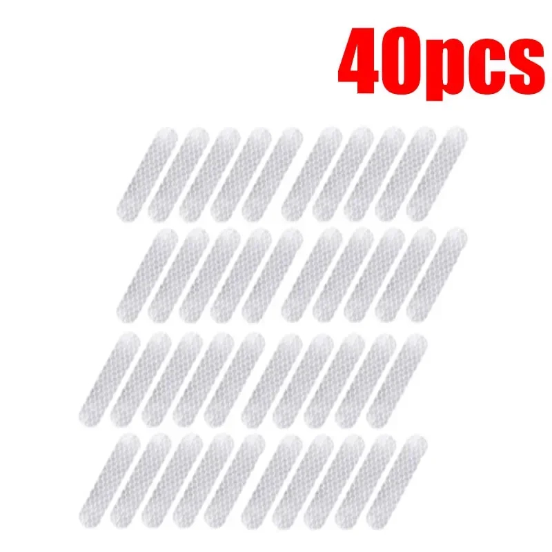 Pegatinas reflectantes de advertencia para casco de motocicleta, tiras decorativas de conducción de seguridad nocturna, calcomanías para bicicleta y coche, 10-100 Uds.: Oro
