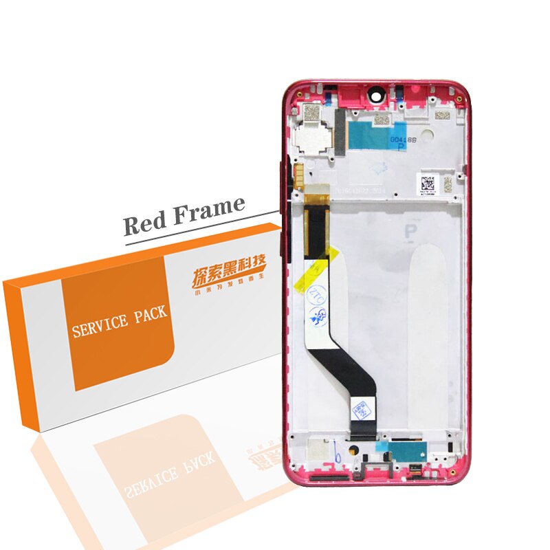 6.3“Display for Xiaomi Redmi Note 7 Display LCD for Xiaomi Redmi Note 7 Pro display Touch Screen Digitizer Assembly Repair Part: Red with frame