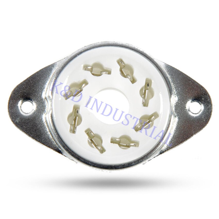 5pcs Octal 8Pin Ceramic Vacuum Tube Socket Top Mount for EL34 6550 KT88 KT66 6SN7 5U4G Valve Base DIY Audio Amp