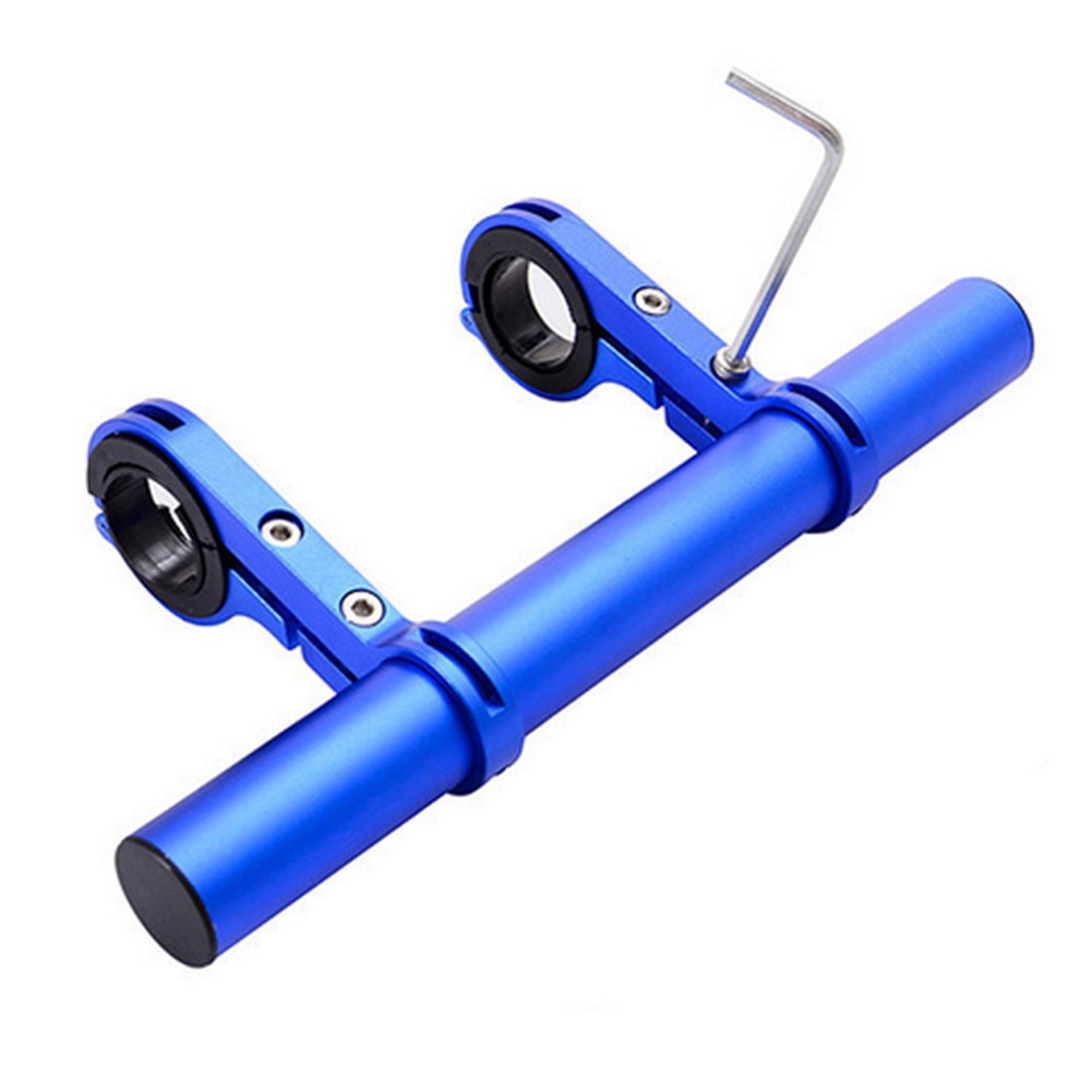 MTB Bike Bicycle Handlebar Flashlight Phone Mount Holder Carbon Tube Extended Bar Bracket Bicycle Accessories