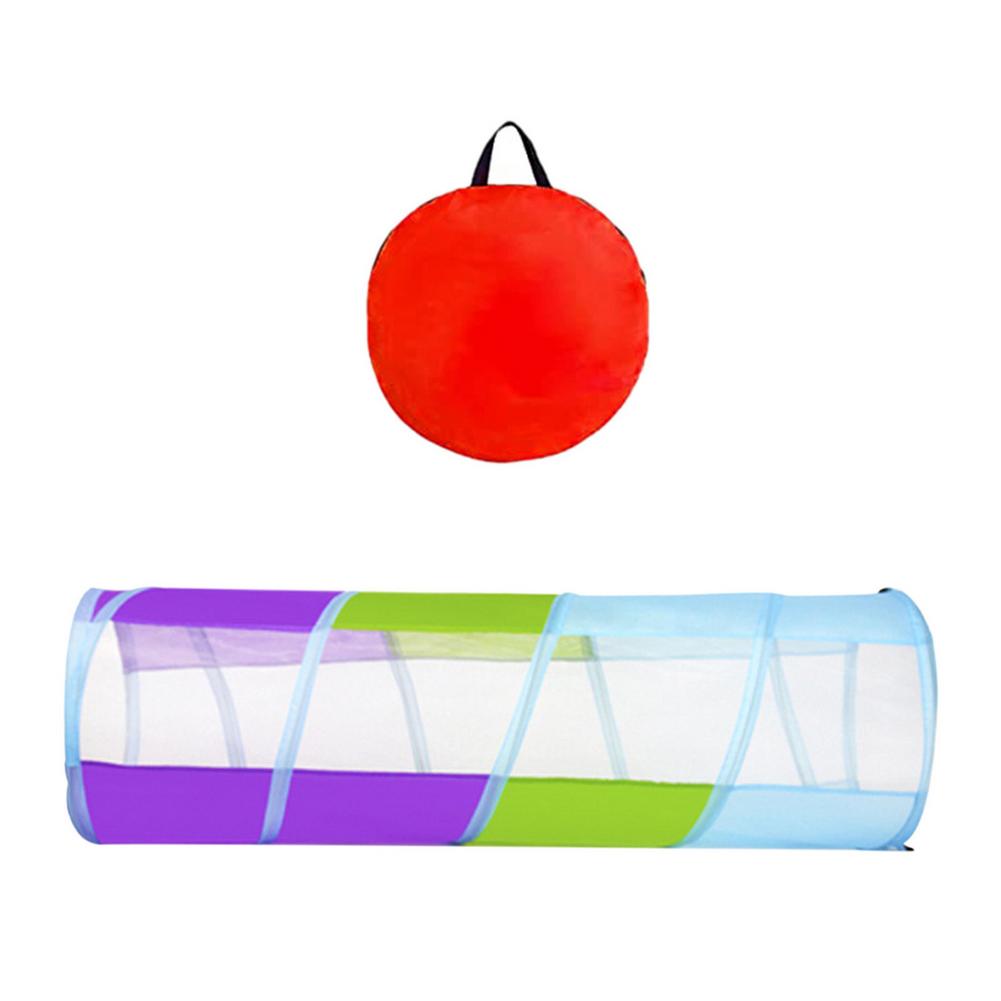 Kid Kruipen Tunnel Indoor Speelhuis Outdoor Fun En Handig Inklapbare Tent Spel Kanaal Tent Pijp Multi-color Kanaal: C