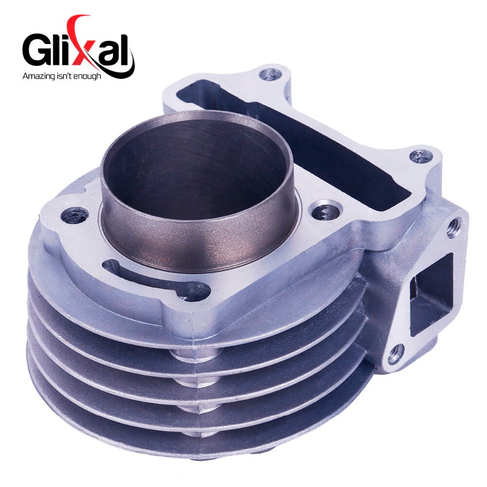 Glixal GY6 100cc 50mm Scooter Engine 4-stroke 139QMB 139QMA Moped Big Bore Cylinder Rebuild Kit Cylinder Head assy (69mm Valve)