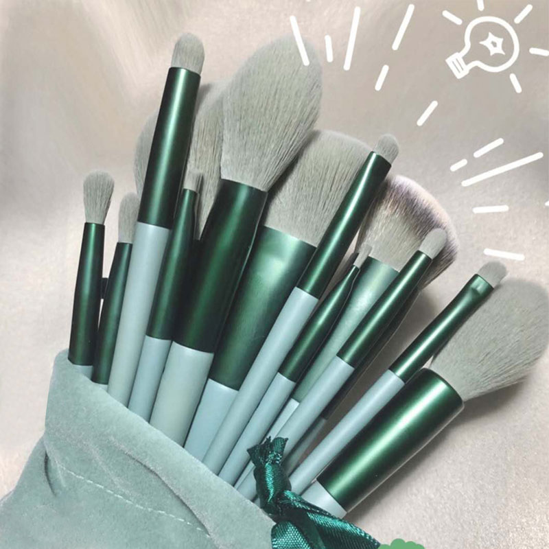 13Pcs Leuke Make-Up Kwasten Set Voor Cosmetica Foundation Blush Brush Tool Soft Oogschaduw Kabuki Blending Brush Sets Voor make-Up