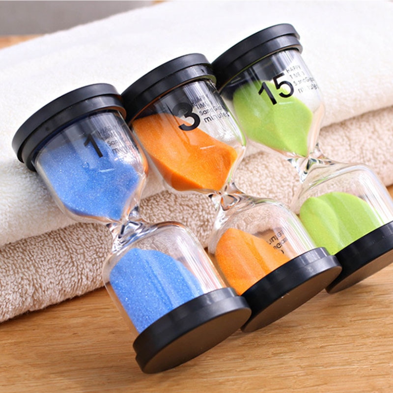 Desktop Sand Clock Timer 10 Minutes / 15 Minutes / 30 Minutes Children's Brushing Striking Hourglass Timer Home Decorations