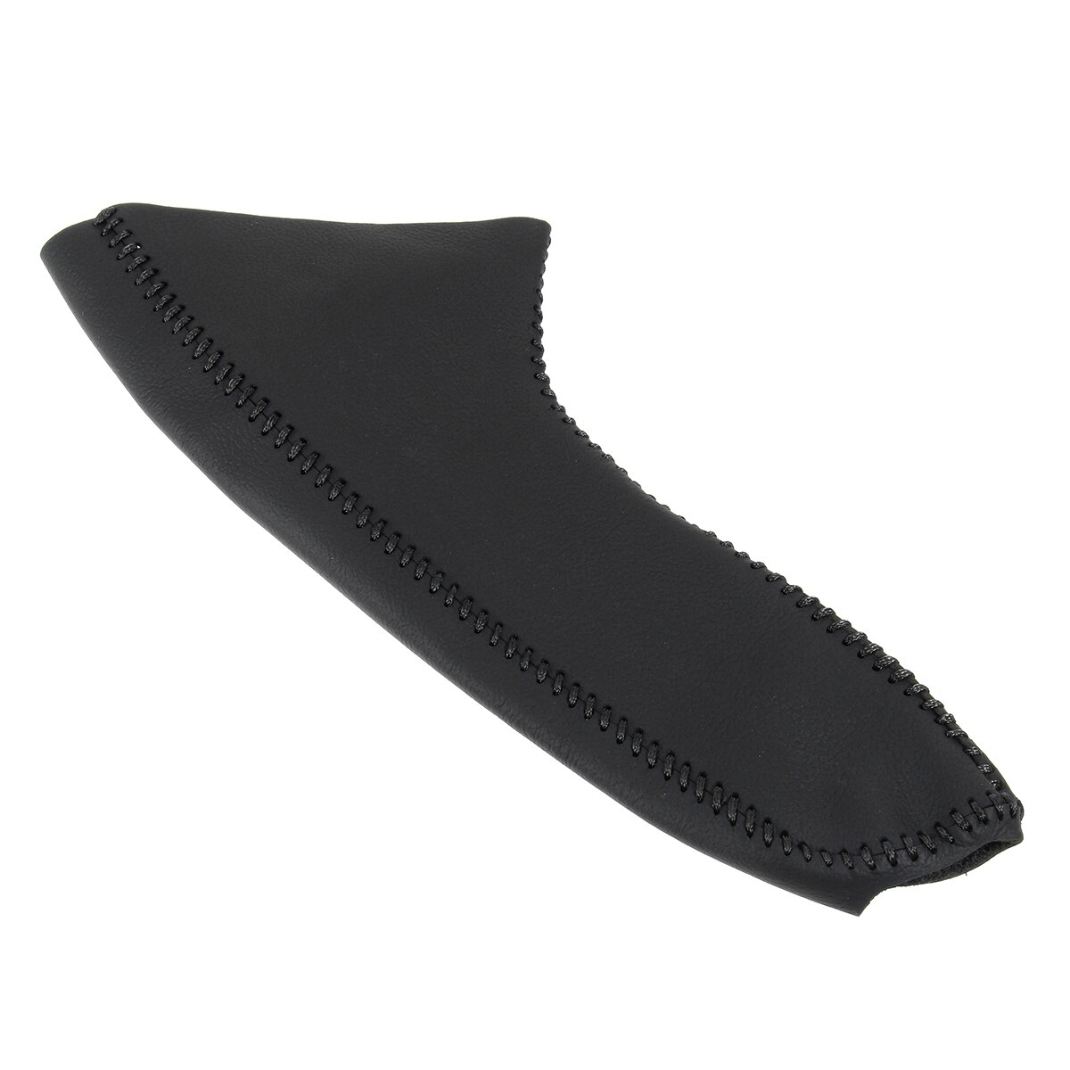 Håndsyet håndbremsearm læderbeskyttelsesdæksel sort rød til toyota / honda / nissan / hyundai / ford / mazda