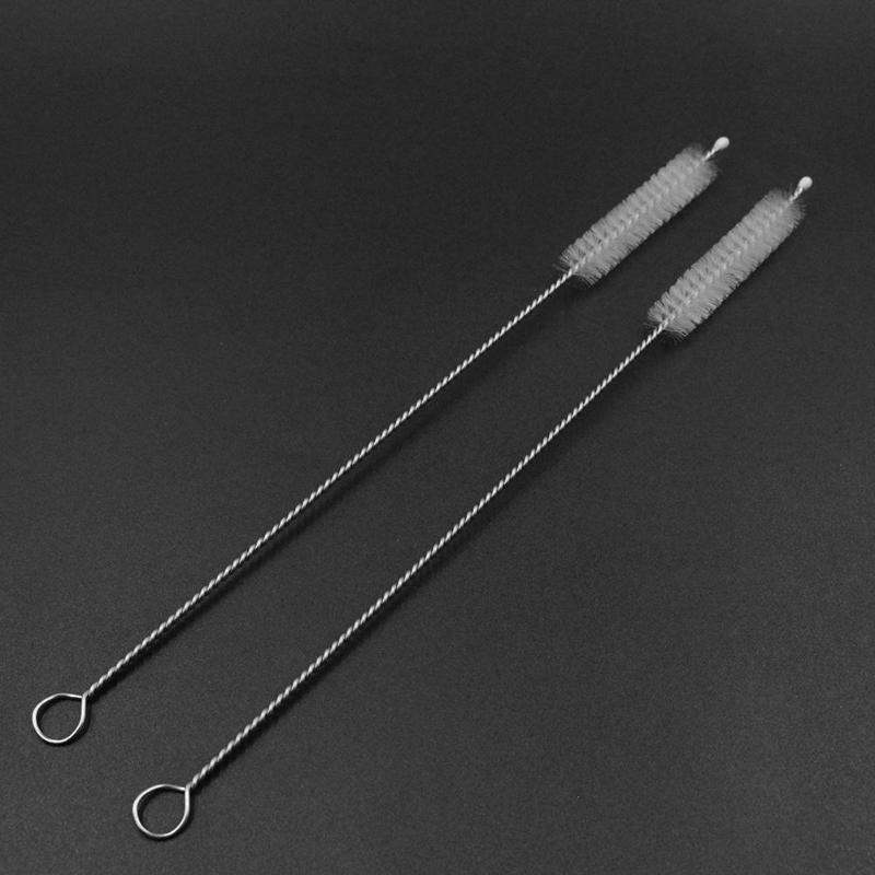 Reusable Metal Drinking Straw Cleaner Brush Stainless Steel Stainless Straw For Mugs Drinkware Sraight Bend Straw Party Bar