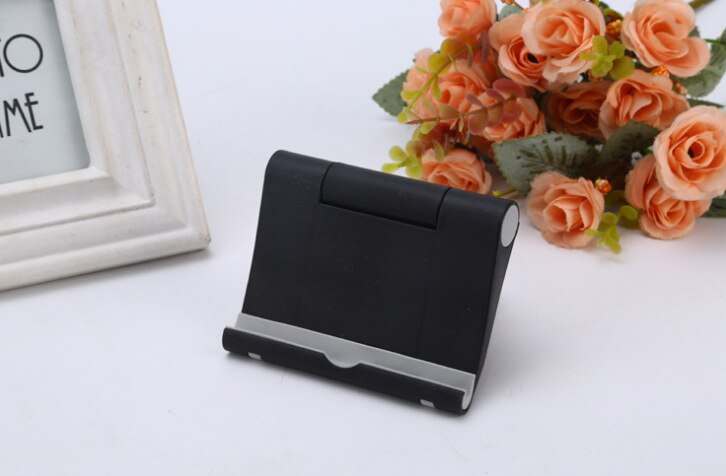 Soporte Universal multifuncional rotatorio para Tablet, PC y Smartphone, soporte Universal plegable para teléfono móvil: Black