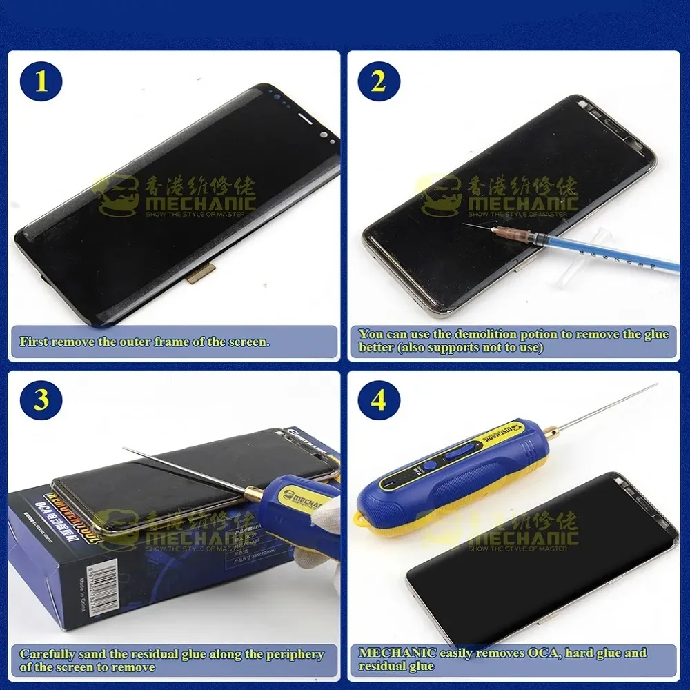 Mechanic IR10 PRO Degumming Set OCA Mobile Phone LCD Screen Degumming Speed Regulation Small Electric Glue Remove Pen Tools