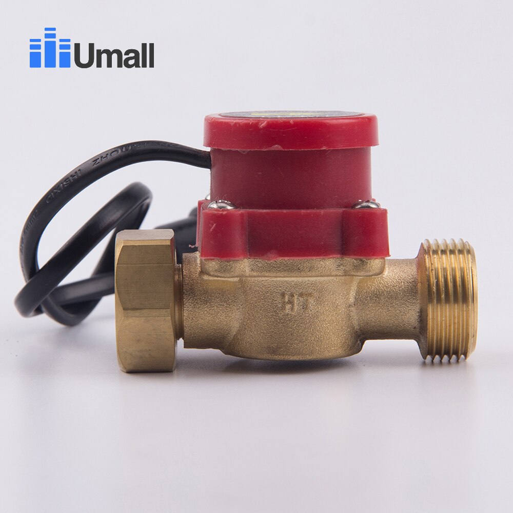 HT60 filetage G1/2 20MM interrupteur de débit d'eau Hall contrôle de pression automatique connecteur Valve Maintenance capteur de système de chauffage solaire