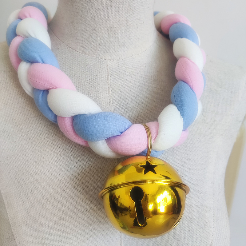 Collana pelosa Accessori Fursuit Girocollo intrecciato per oggetti di scena cosplay di animali per feste di Halloween: Blu