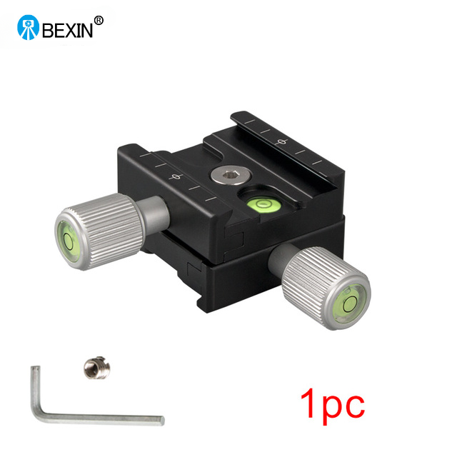 BEXIN-abrazadera para cámara serie, Base adaptadora de montaje con cabezal de bola para trípode, abrazadera de placa de Clip de liberación rápida para cabezal de bola de cámara Arca Swiss Dslr: Amarillo claro
