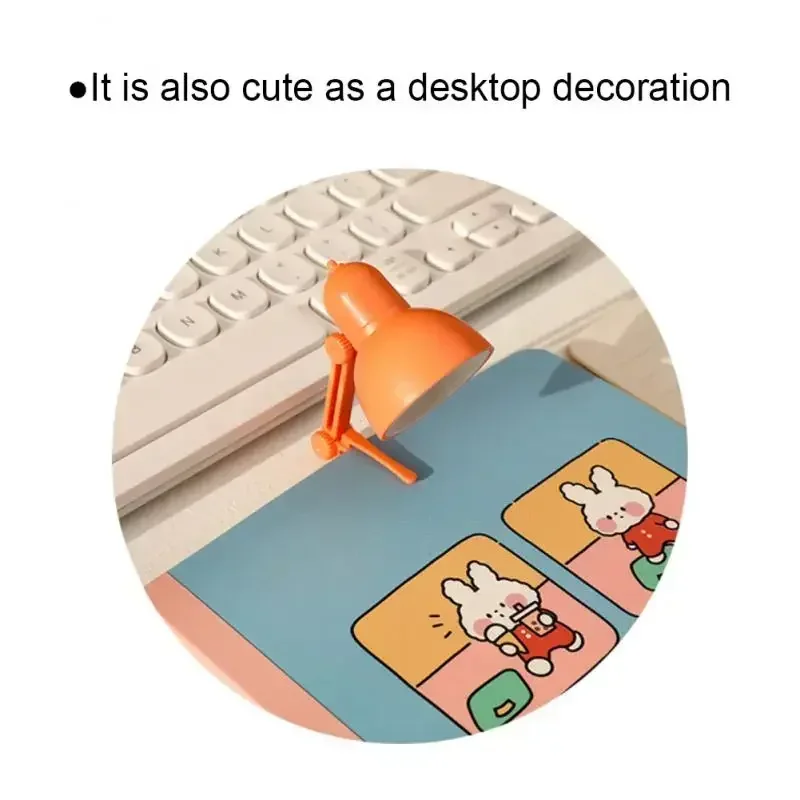 mini ledet nattleseboklys sammenleggbar bordlampe sovesal soverom sengegavl lys hjem dekorasjoner dukkehuslampe